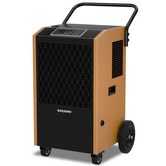 SAHAUHY 250 Pints Commercial Dehumidifier with Pump and Drain Hose for Basements Home and Large Spaces up to 8,800 Sq Ft,5 Years Warranty